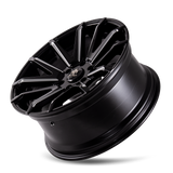 MAYHEM CROSSFIRE 8109 NOIR BRILLANT FRAISÉ 22X9.5 6-139.7 25MM 106MM