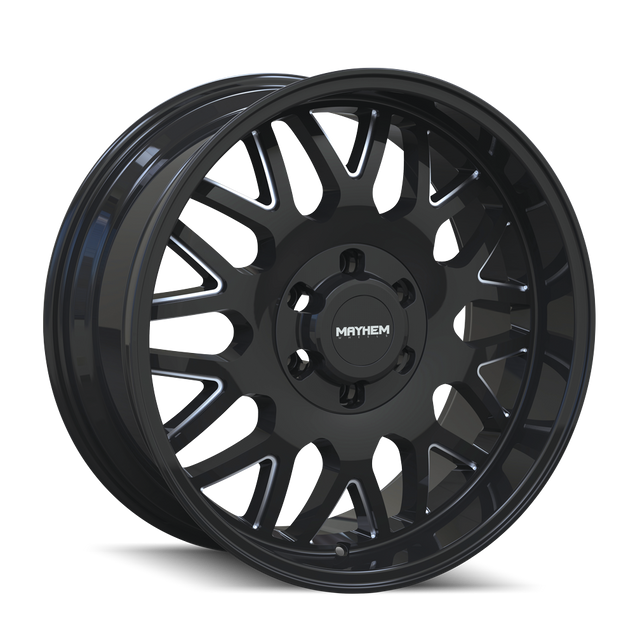 MAYHEM TRIPWIRE 8110 NOIR BRILLANT FRAISÉ 20X10 6-135/6-139.7 -19MM 106MM