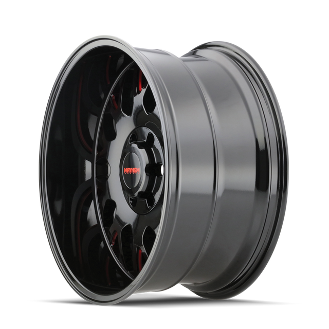 MAYHEM TRIPWIRE 8110 NOIR BRILLANT PRISME FRAISÉ ROUGE 20X9 8-170 0MM 130.8MM