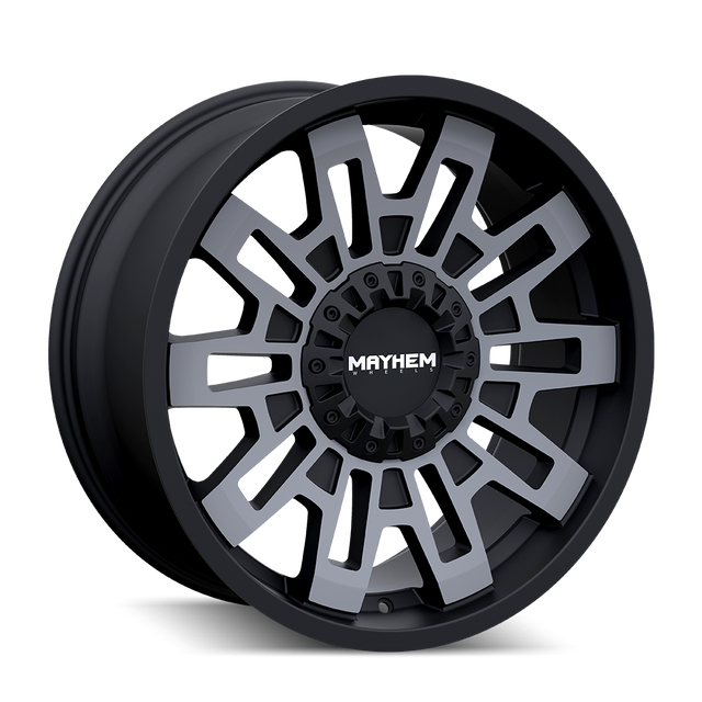 MAYHEM CORTEX 8113 NOIR MAT AVEC TEINTE FLECHETTE USINÉE 20X10 6-135/6-139.7 -19MM 106MM