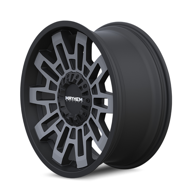 MAYHEM CORTEX 8113 NOIR MAT AVEC TEINTE FLECHETTE USINÉE 20X10 6-135/6-139.7 -19MM 106MM