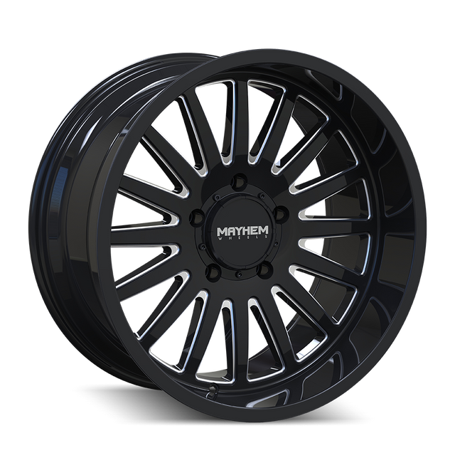 MAYHEM UTOPIA 8114 NOIR BRILLANT FRAISÉ 22X12 6-135 -44MM 87.1MM