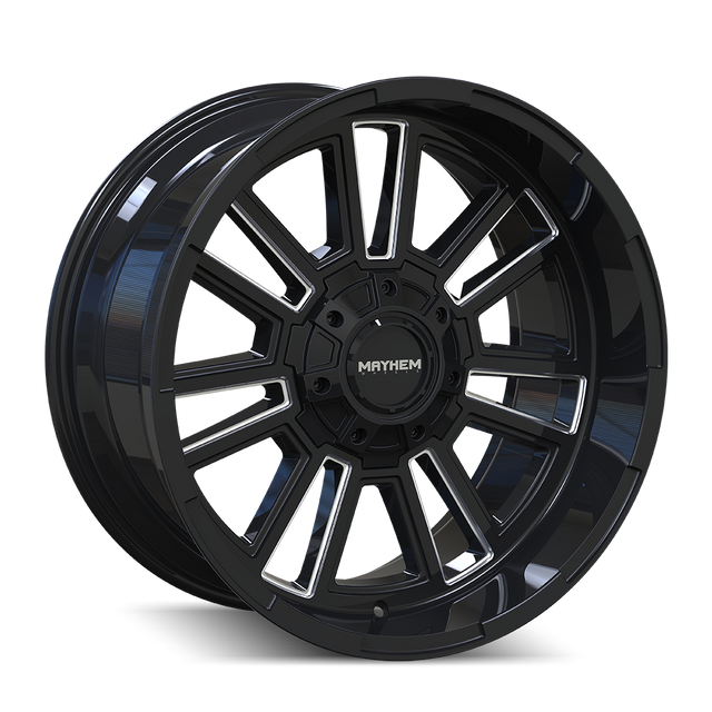 MAYHEM APOLLO 8115 GLOSS BLACK MILLED 20X10 5-127/5-139.7 -19MM 87.1MM