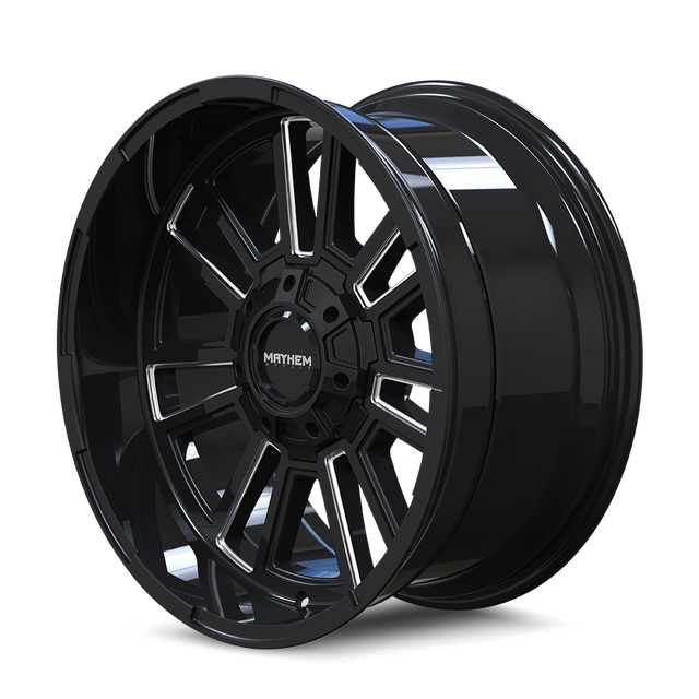 MAYHEM APOLLO 8115 GLOSS BLACK MILLED 20X10 6-135/6-139.7 -19MM 106MM