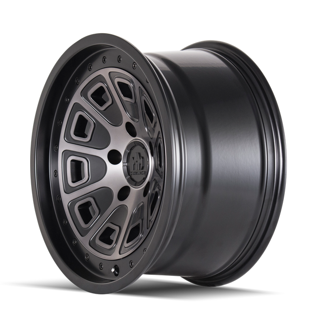 FER PLAT MAYHEM 8301 NOIR MAT AVEC TEINTE FONCÉE 20X9 6-135 0MM 87.1MM