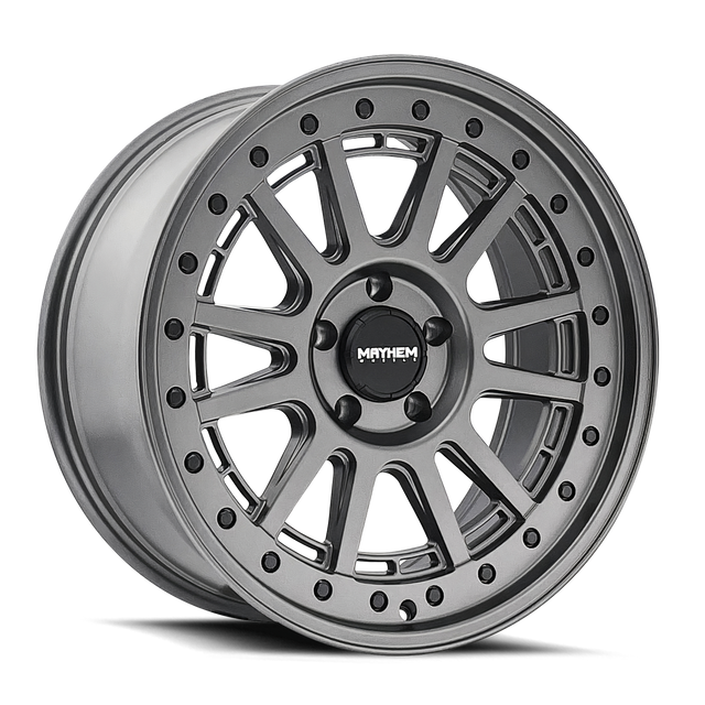 MAYHEM BOUSSOLE 8305 GUNMETAL MAT AVEC BOULON NOIR 18X9 6-139.7 18MM 106MM