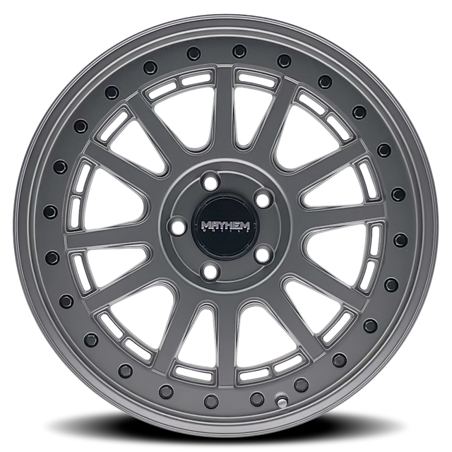 MAYHEM COMPASS 8305 GUNMETAL MAT AVEC BOULON NOIR 20X9 8-180 18MM 124.1MM