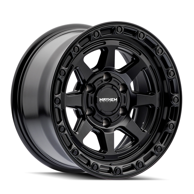 MAYHEM RIDGELINE 8306 NOIR SATINÉ 17X8.5 6-135 -6MM 87.1MM