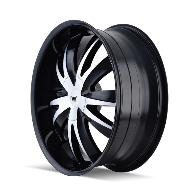 MAZZI EDGE 337 GLOSS BLACK MACHINED 20X8.5 5-115/5-120 18MM 74.1MM