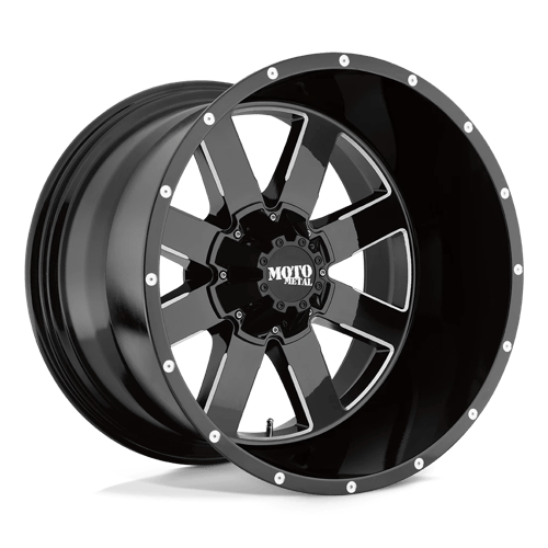 Moto Métal - MO962 | 20X10 / -24 Décalage / 8X165.1 Modèle de boulon | MO96221080324N