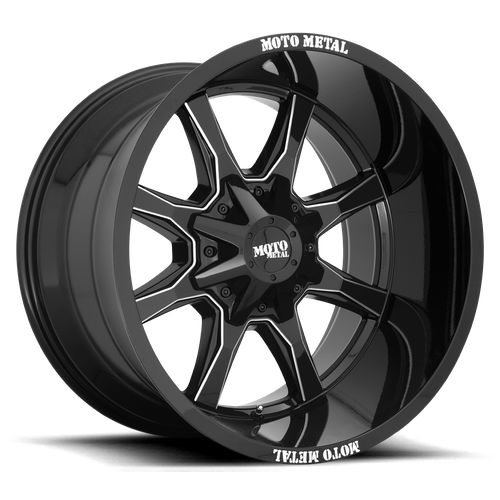 Moto Métal - MO970 | 18X9 / 18 Décalage / 8X165.1 Modèle de boulon | MO970890803B18US