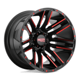 Moto Metal - RASOIR MO978 | 20X10 / -24 Décalage / 8X165.1 Modèle de boulon | MO97821080524CNRC