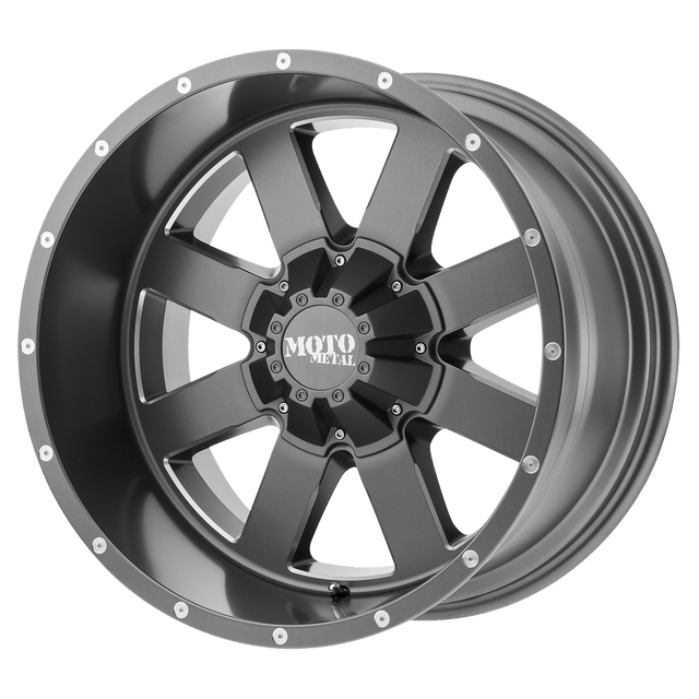 Moto Métal - MO962 | Décalage 17X10 / -24 / Modèle de boulon 8X170 | MO96271087424N