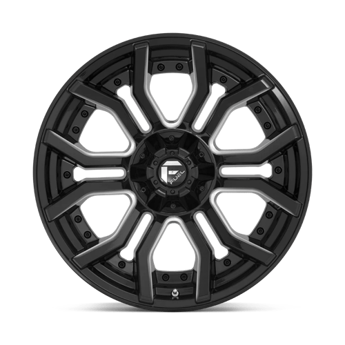 Carburant 1PC - D711 RAGE | 20X10 / -18 Décalage / 6X135/6X139.7 Modèle de boulon | D71120009847