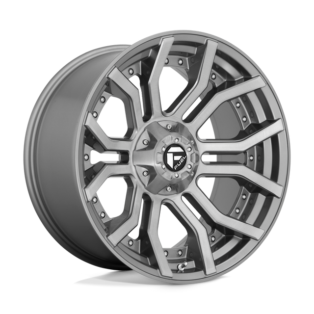 Fuel 1PC - D713 RAGE PLATINUM | 22X10 / -18 Offset / 6X135/6X139.7 Bolt Pattern | D71322009847