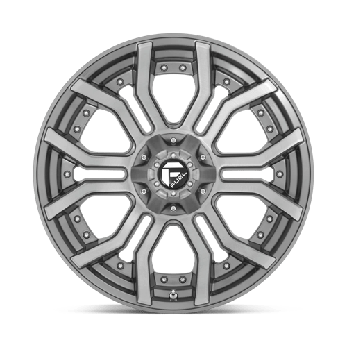 Fuel 1PC - D713 RAGE PLATINUM | 22X10 / -18 Offset / 6X135/6X139.7 Bolt Pattern | D71322009847