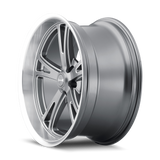 RIDLER 606 GLOSS GREY MACHINED 18X9.5 5-127 0MM 83.82MM