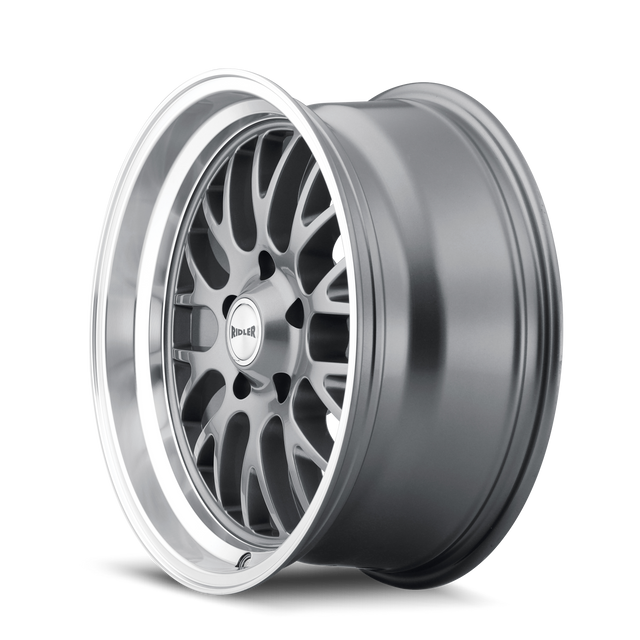 RIDLER 607 GLOSS GREY MACHINED 18X9.5 5-120.65 6MM 83.82MM