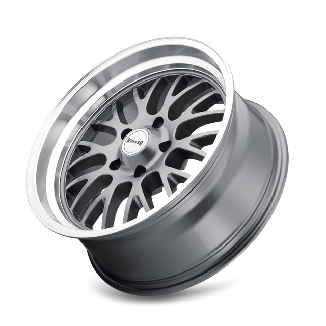 RIDLER 607 GLOSS GREY MACHINED 18X9.5 5-120.65 6MM 83.82MM