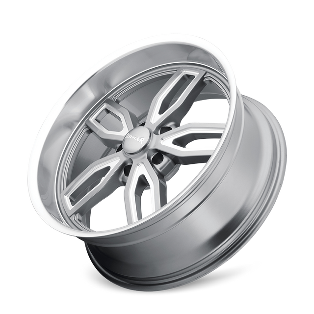 RIDLER 608 GLOSS GREY MILLED 20X10 5-120.65 0MM 72.62MM