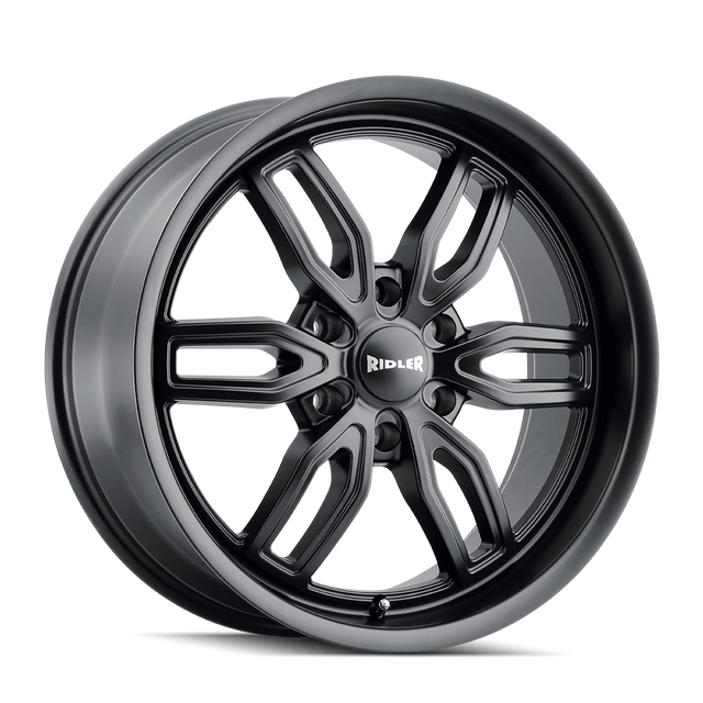 RIDLER 609 MATTE BLACK 22X9.5 6-135 30MM 87.1MM