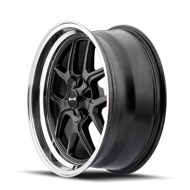 RIDLER 610 MATTE BLACK POLISHED 17X7 5-120.65 0MM 83.82MM