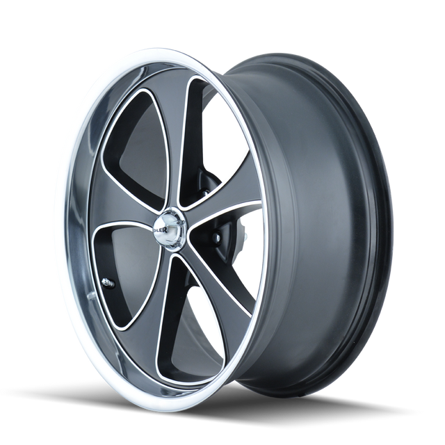 RIDLER 645 MATTE BLACK MACHINED AND POLISH 20X10 5-114.3 0MM 83.82MM