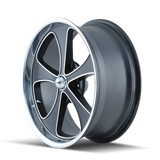 RIDLER 645 MATTE BLACK MACHINED AND POLISH 20X8.5 5-114.3 0MM 83.82MM