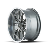 RIDLER 650 GLOSS GREY POLISHED 17X8 5-120.65 0MM 83.82MM