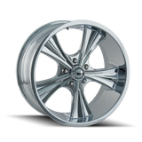 RIDLER 651 CHROME 18X9.5 5-114.3 0MM 83.82MM