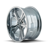 RIDLER 651 CHROME 18X9.5 5-114.3 0MM 83.82MM