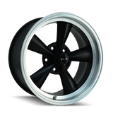 RIDLER 675 MATTE BLACK MACHINED 17X7 5-120.65 0MM 83.82MM