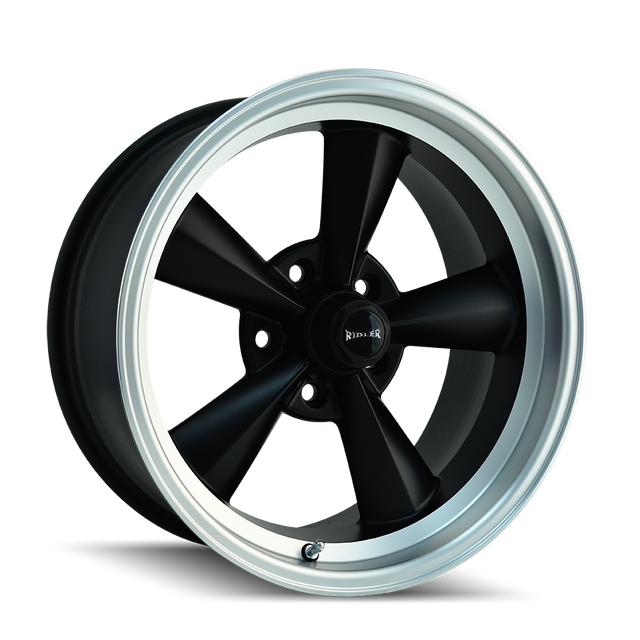 RIDLER 675 MATTE BLACK MACHINED 17X7 5-120.65 0MM 83.82MM