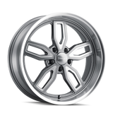 RIDLER 608 GLOSS GREY MILLED 20X8.5 5-120.65 0MM 72.62MM