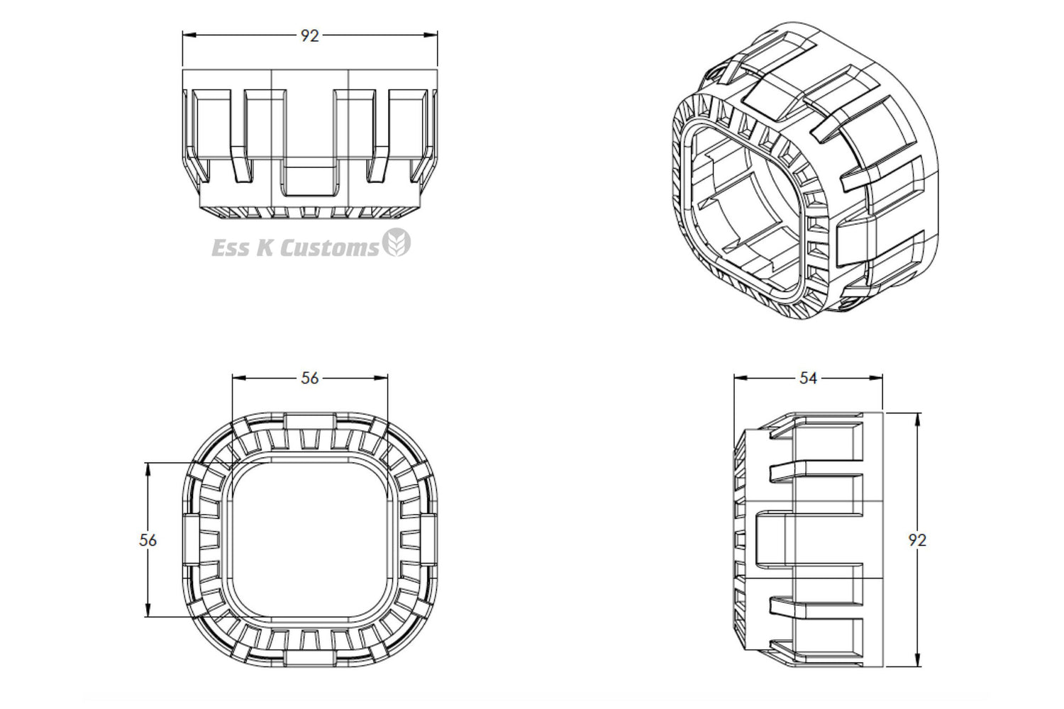 Mini Gatling Gun (Square Look)