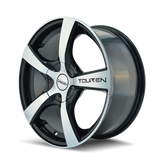 TOUREN TR9 3190 NOIR BRILLANT USINÉ 16X7 4-100/4-114.3 42MM 67.1MM