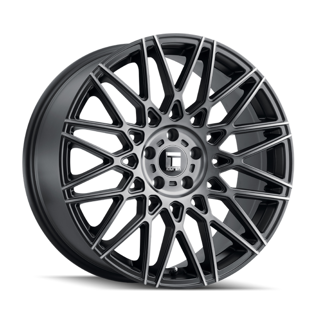 TOUREN TR78 3278 NOIR MAT BROSSÉ AVEC FONCÉ 20X9 5-114.3 35MM 72.6MM