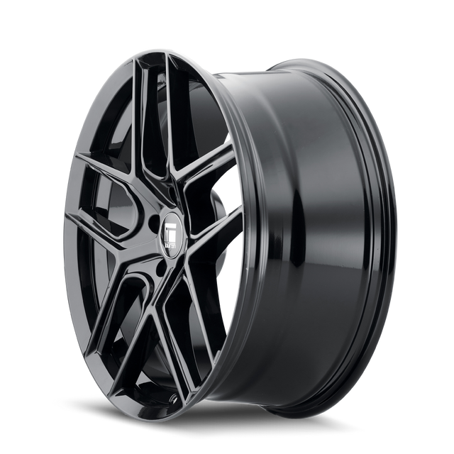 TOUREN TR79 3279 NOIR BRILLANT 17X8 5-114.3 35MM 64.1MM SIÈGE À BILLE