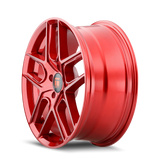 TOUREN TR79 3279 GLOSS CRIMSON CANDY RED 17X8 5-112 35MM 66.56MM SIÈGE À BILLE