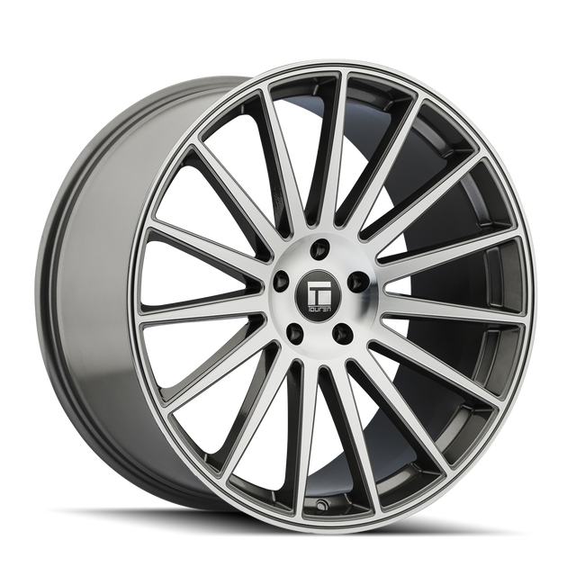 TOUREN TR92 3292 FACE USINÉE GRAPHITE BRILLANT 22X10.5 5-114.3 32MM 72.6MM