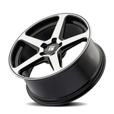 TOUREN TF96 3296 NOIR BRILLANT USINÉ 20X9 5-112 35MM 66.6MM