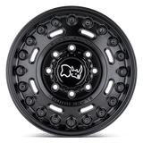 Rhino noir - AXE | 18X9.5 / -18 Offset / 8X170 Modèle de boulon | 1895AXL-88170M25