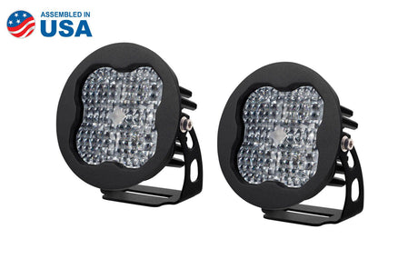Stage Series 3" Ss3 Blanc Led Pod Rond (Paire) 