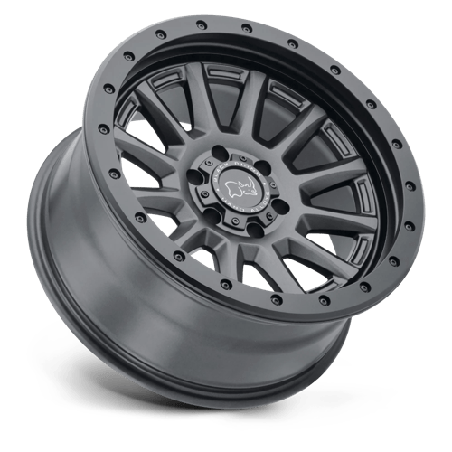 Rhinocéros noir - DUGGER | 17X8.5 / -18 Décalage / 5X114.3 Modèle de boulon | 1785DGR-85114M76