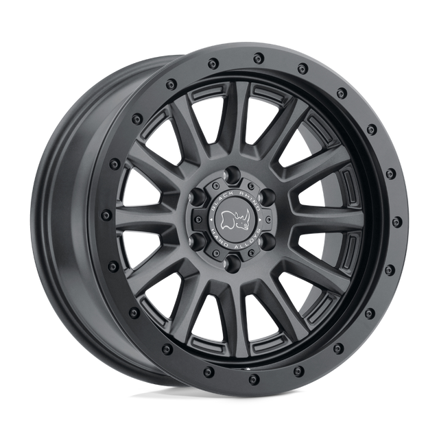 Rhinocéros noir - DUGGER | 17X8.5 / -18 Décalage / 5X114.3 Modèle de boulon | 1785DGR-85114M76