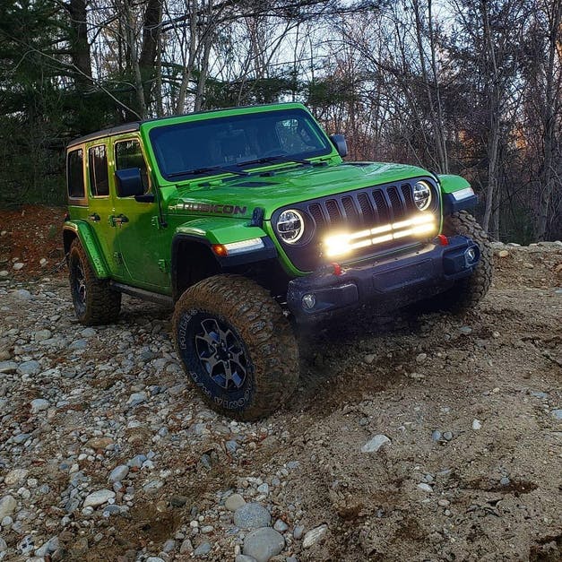 Jeep Jl 2018 2022 Wrangler Bumper Led Light Bar Kit Ess K Customs