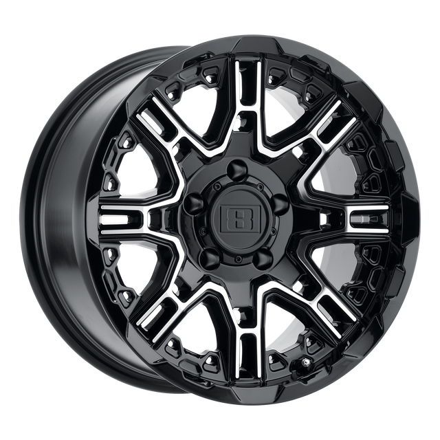 Level 8 - SLINGSHOT | 22X11.5 / -44 Offset / 8X180 Bolt Pattern | 2215LST-48180B25