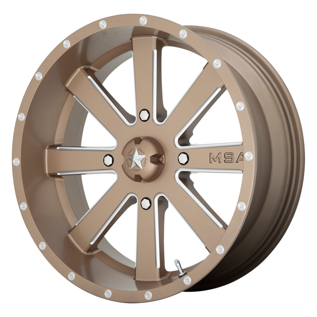 MSA Offroad Wheels - M34 FLASH | 22X7 / 00 Offset / 4X156 Bolt Pattern | M34-022756B