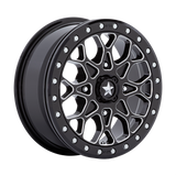 Roues tout-terrain MSA - M48 PORTAL BEADLOCK | 15X6 / Décalage 38 / Modèle de boulon 4X110 | MA048BE15604038