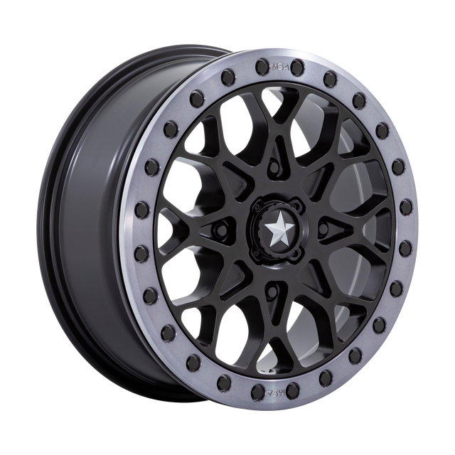 Roues tout-terrain MSA - M48 PORTAL BEADLOCK | 15X6 / Décalage 38 / Modèle de boulon 4X110 | MA048MT15604438